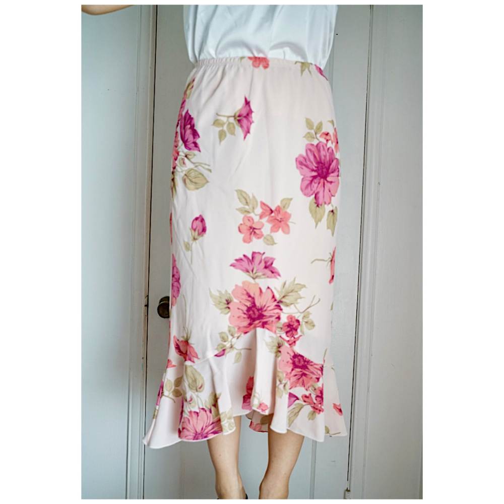 Pink Floral Skirt